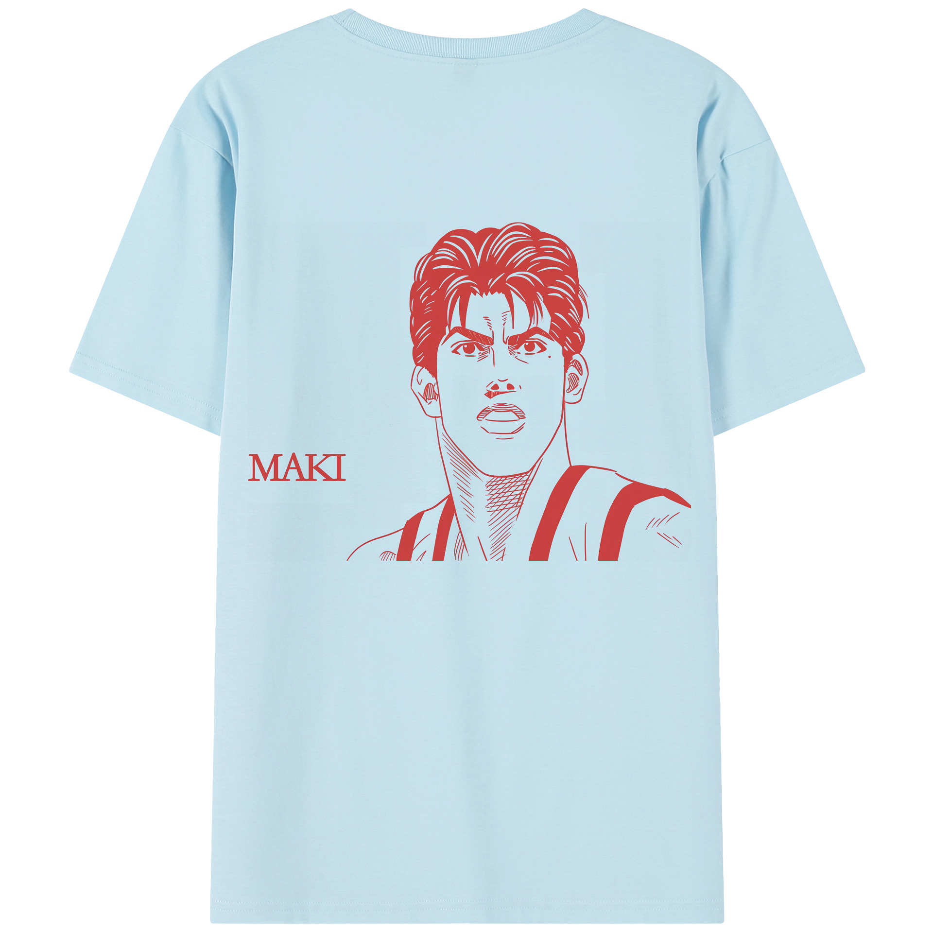 SLAM DUNK／スラムダンク 綿100％半袖Tシャツ（背面プリント）